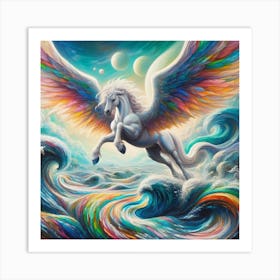 Rainbow Unicorn 2 Art Print