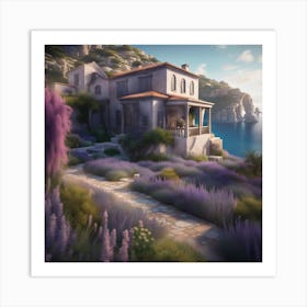 Grecian paradise soft Art Print