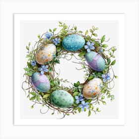 Easter Wreath Poster