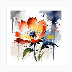 Flower Painting Art Print