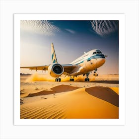 Airplane Desert (8) Art Print