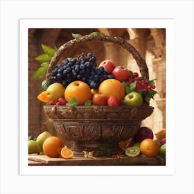 Fruit Basket Art Print