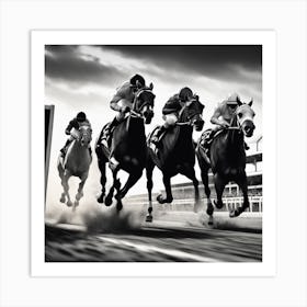 Horse Race 6 Art Print