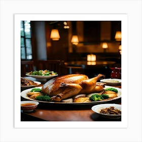 Thanksgiving Dinner Art Print