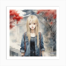 Asian Girl 9 Art Print