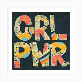 Grrrl power Art Print