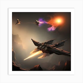 The Alien Spaceship Art Print