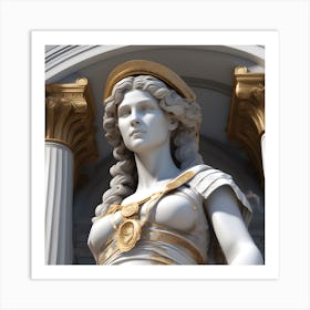 Statue Of Aphrodite 1 Art Print