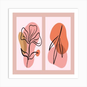 Hand drawn minimal hand drawn cover collection 1 Art Print