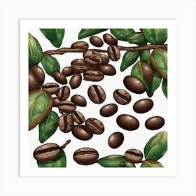 Coffee Beans 15 Art Print