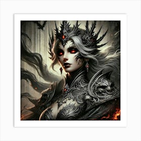 Queen Sorath Portrait Converted Art Print