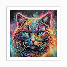 Magical Cat 12 Art Print