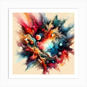 Creative Abstract Visual 49 Art Print