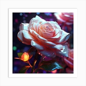 Pink Roses Art Print