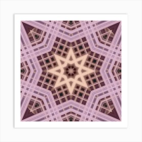 Pink Fractal Abstract Texture 7 Art Print