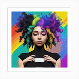 Rainbow Girl 1 Art Print