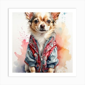 Cute dog animal Art Print