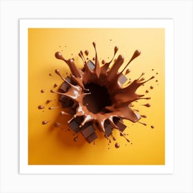 Splash chocolate 3 Art Print