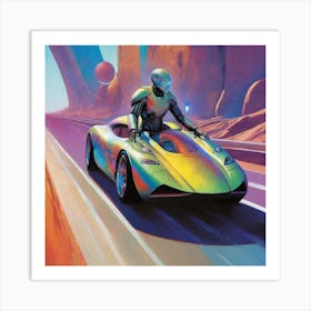 Futuristic Car 24 Art Print