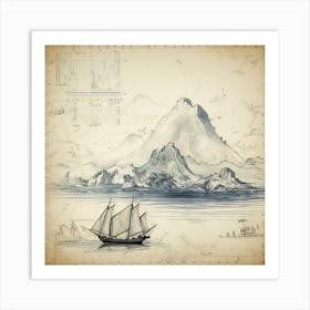 探検の航海 Voyage Of Exploration (V) Art Print