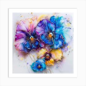 Pansies 6 Art Print