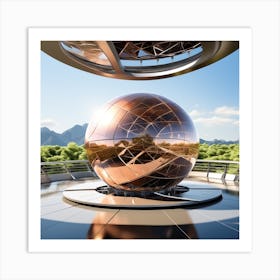 Futuristic Sphere 8 Art Print