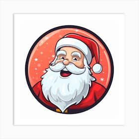 Santa Claus Smiling Art Print