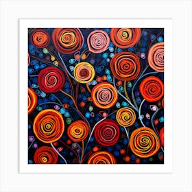 Colorful Roses 10 Art Print