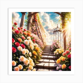 Rose Garden4 Art Print