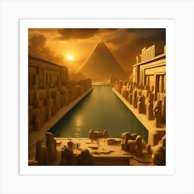 Egyptian City 4 Art Print