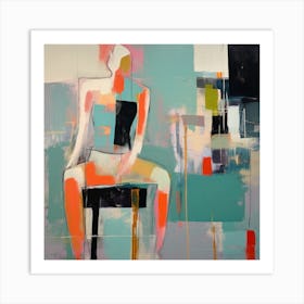 Conceptual Abstract Figurative Color Block Body Painting 10 Art Print