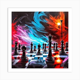 Chess Pieces 1 Art Print