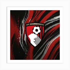 A.F.C. Bournemouth Logo Wall Arts 20 Art Print