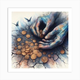 'The Coins' Art Print