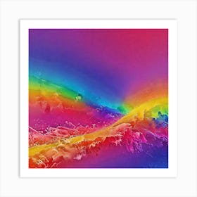 Rainbow Splash Art Print