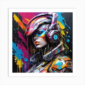 Futuristic Woman 10 Art Print