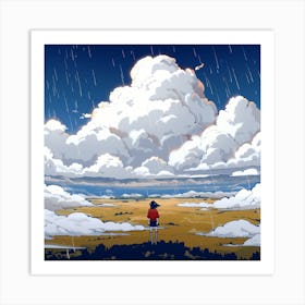 Rainy Day On Earth Art Print