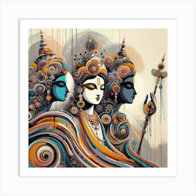 Lord Krishna 21 Art Print