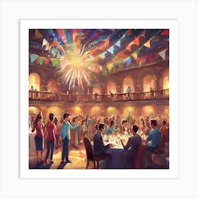 Night At The Ball Art Print