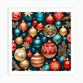 Christmas Background 4 Art Print