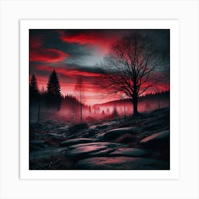 Spooky Forest Art Print