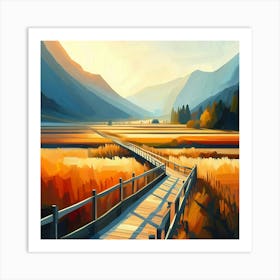 Landscape Painting 118 Art Print