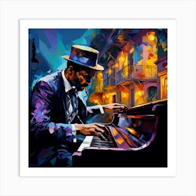 Jazz Pianist 1 Art Print