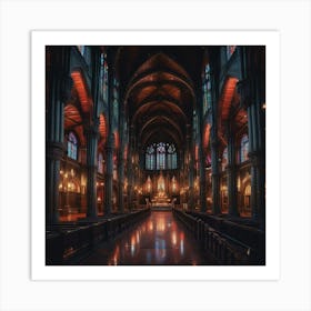 Cathedral Stock Videos & Royalty-Free Footage Art Print