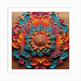 Mandala Art Painting 1 Art Print