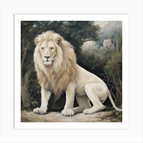 White Lion 1 Art Print