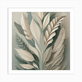 Paper Leaves Art Print