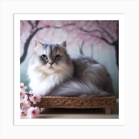 Persian Cat Art Print