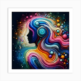 Abstract Of A Woman 26 Art Print