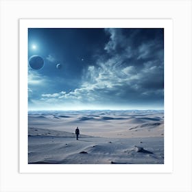 Space Landscape 1 Art Print